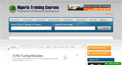 Desktop Screenshot of nigeriatrainingcourses.com